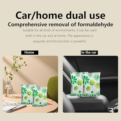 12 Pack Activated Charcoal Odor Absorber,Refrigerator Deodorizer,Odor Eliminator for Home,Pet,Car,50g/Pack